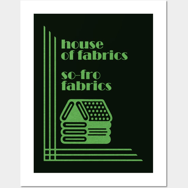 House of Fabrics So-Fro Fabrics Retro Style Wall Art by Turboglyde